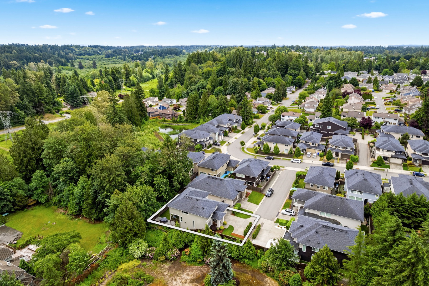 Aerial property photography