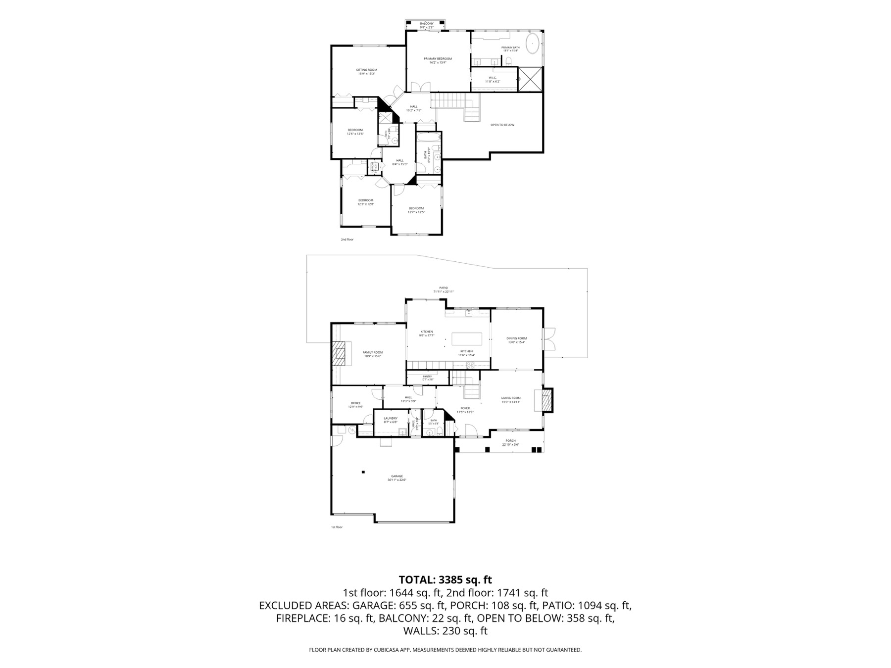 Detailed floor plan with dimensions