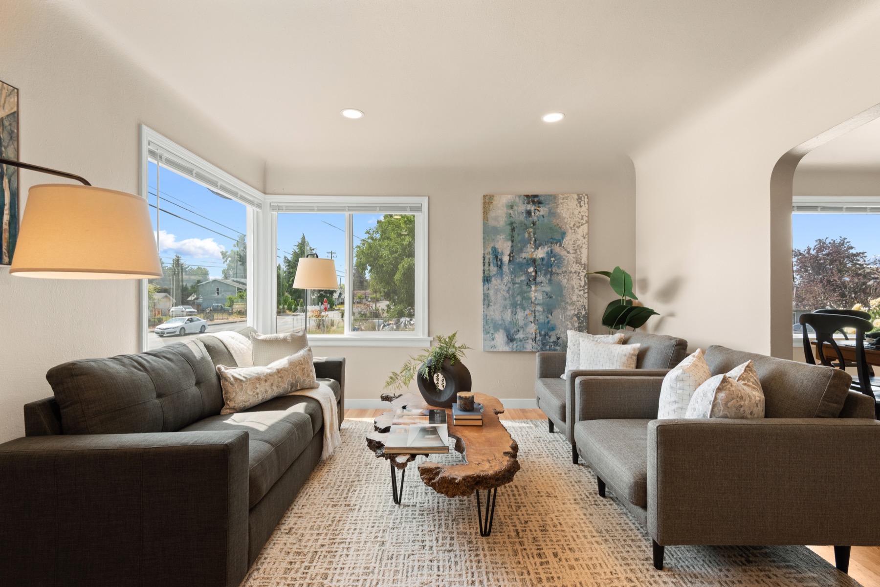 Staged residential photograph