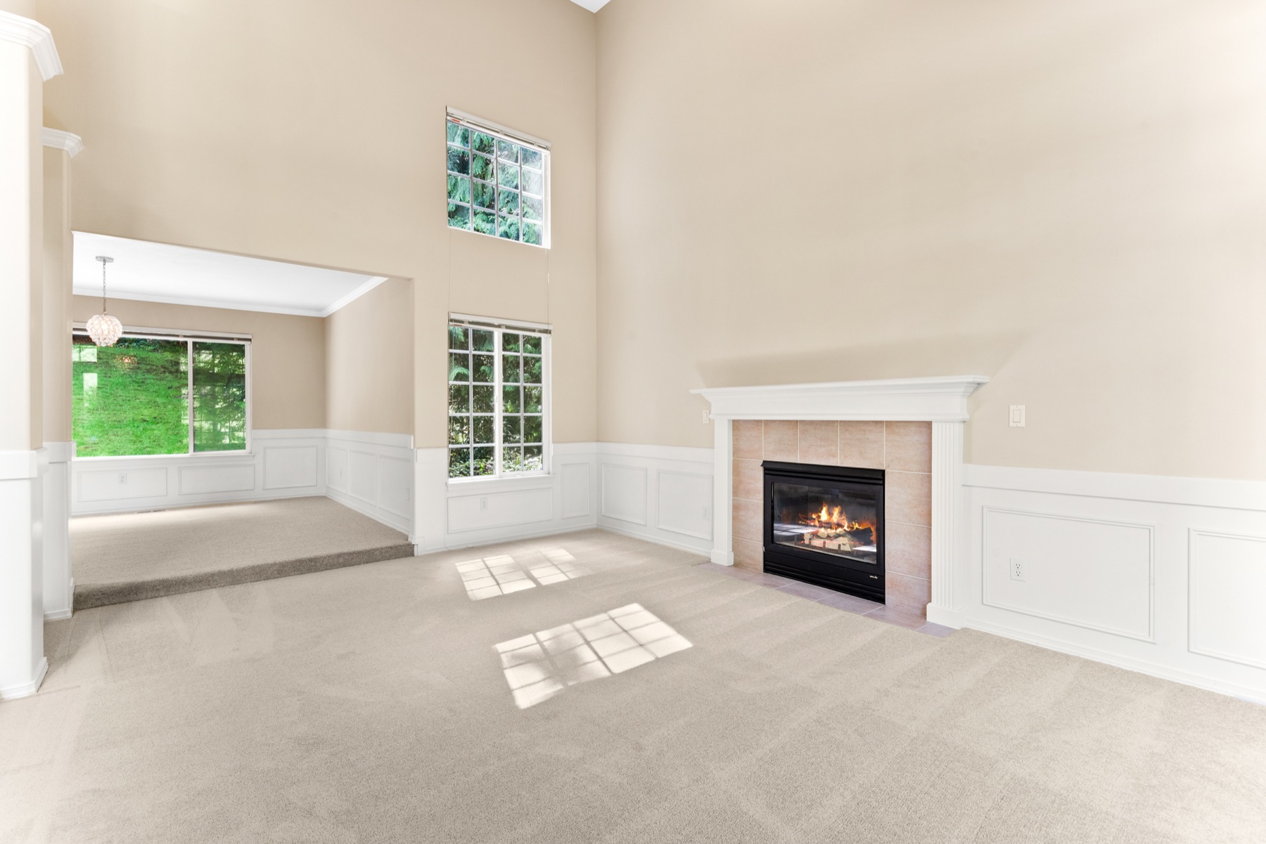 Unstaged room before virtual staging