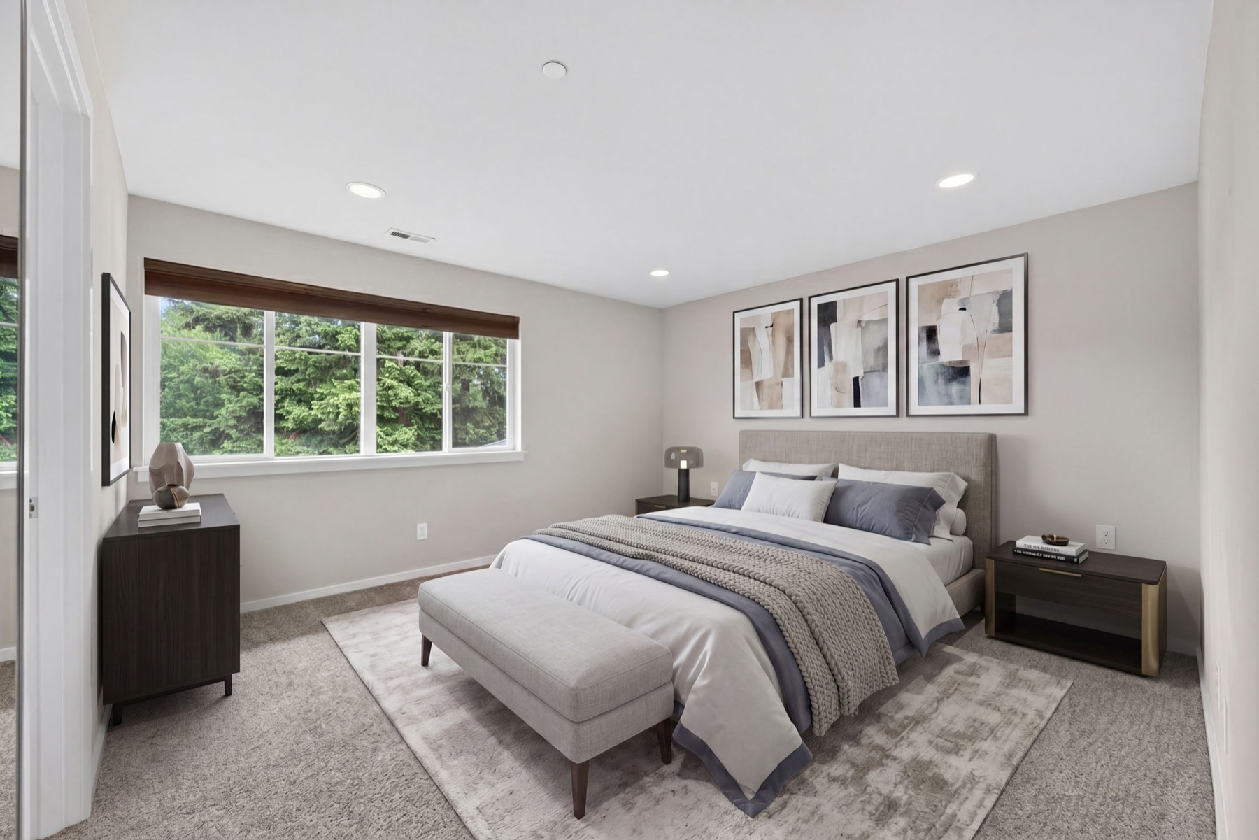 Room after virtual staging
